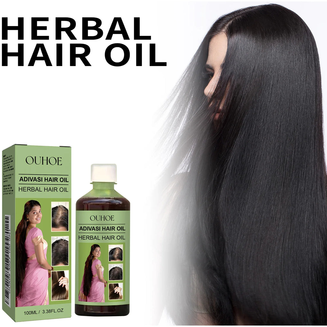 Herbal Hair Care Oil for Scalp Nourishment & Soft Healthy Hair