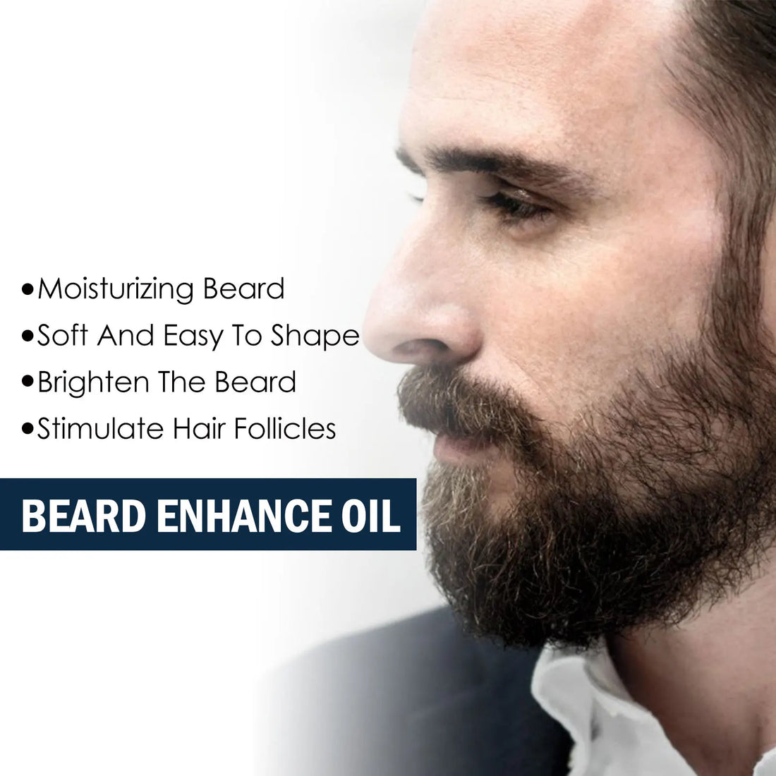 30ml Eelhoe Organic Beard Oil Follicle Activator Strong Roots Nourishing Growth Dense Hair Essence Hydrating Soft Shine Grooming