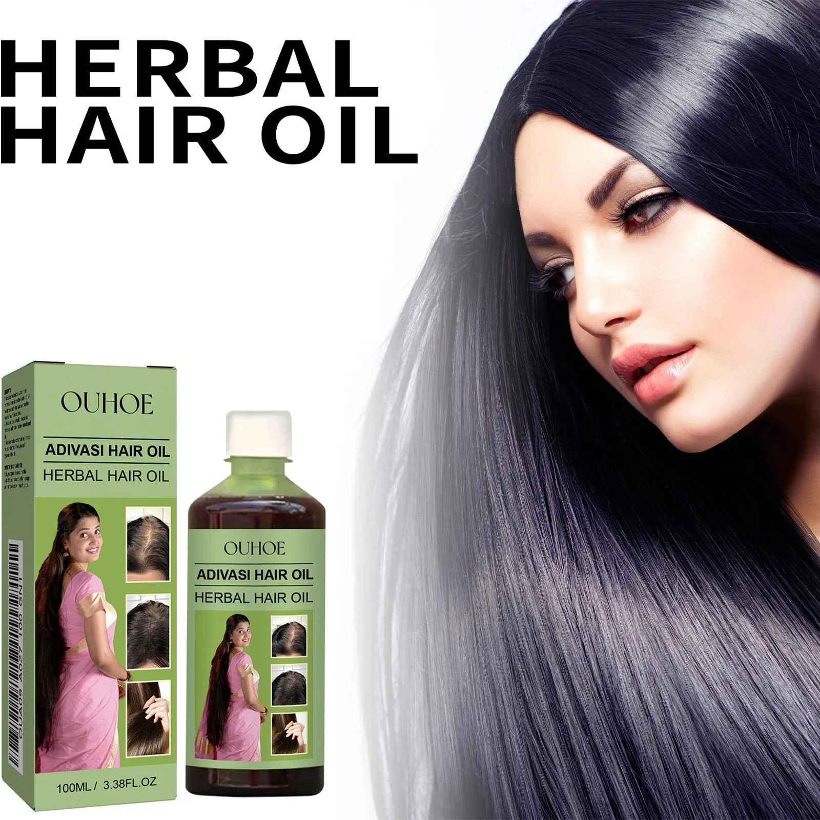 Herbal Hair Care Oil for Scalp Nourishment & Soft Healthy Hair