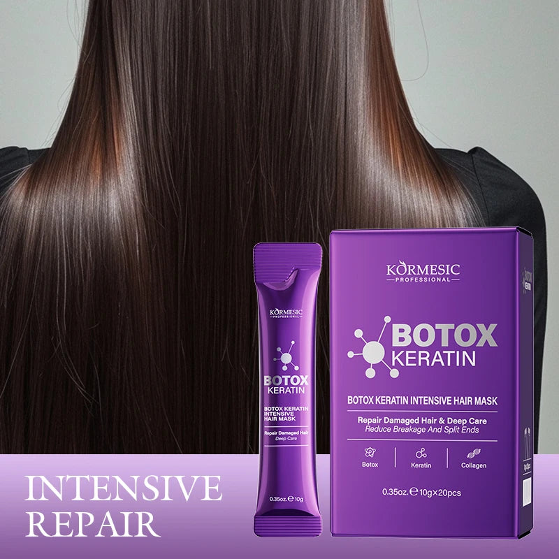 Keratin Hair Repair Mask for Smooth Shiny & Frizz-Free Hair
