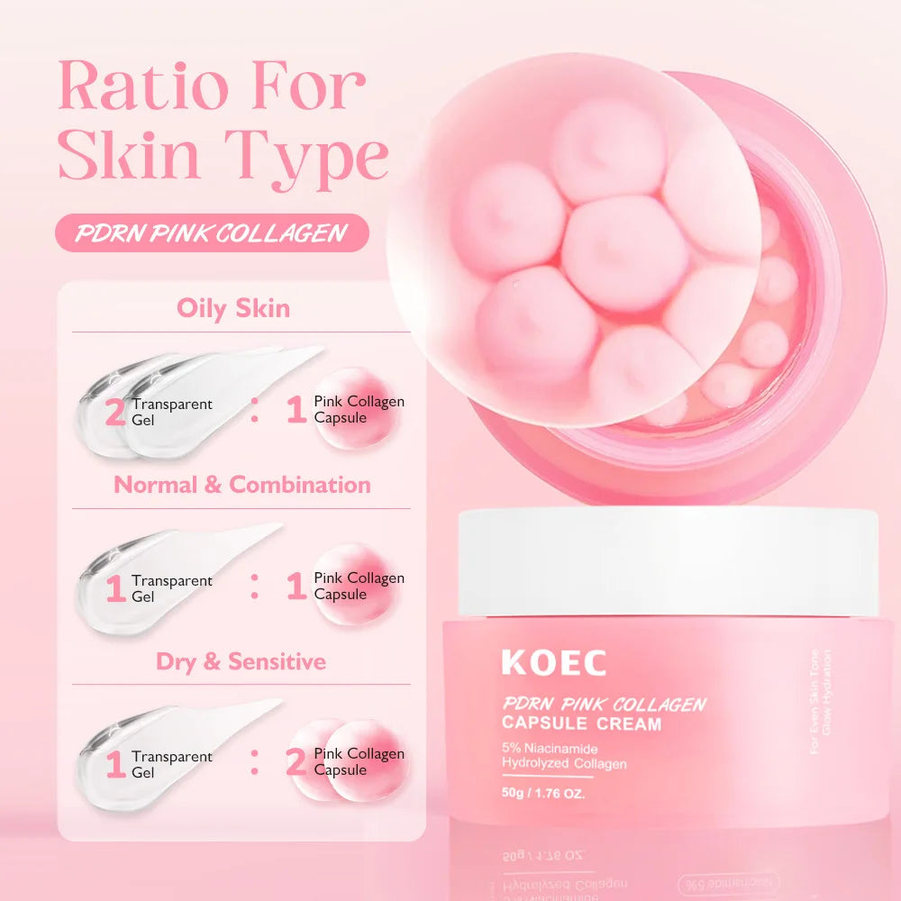 Pink Collagen Capsule Cream with Niacinamide
