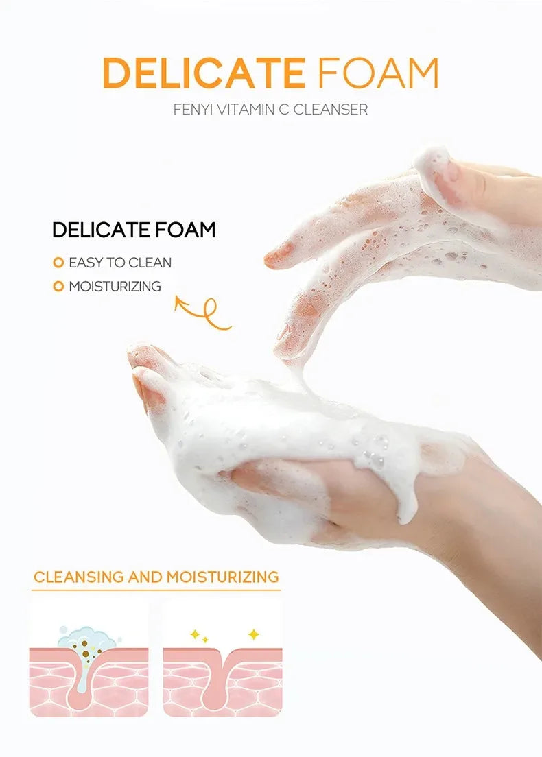 Vitamin C Deep Cleansing Face Wash Foam Cleanser