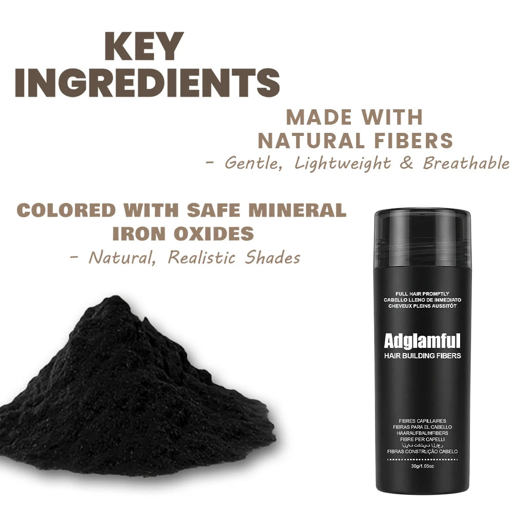 Hair Fiber Powder for Instant Thickening & Full Hair Look