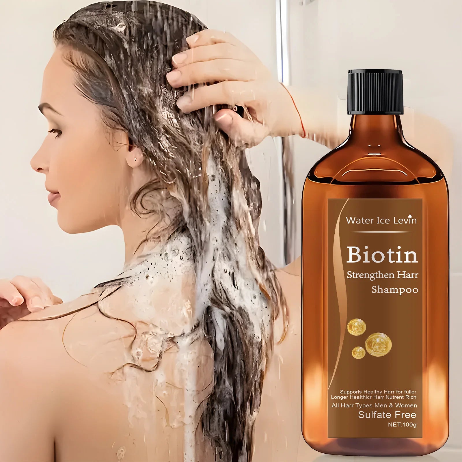 Biotin Hair Growth Shampoo for Thickening & Anti-Hair Loss Care