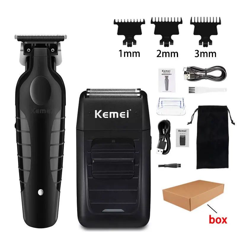 Kemei KM-2296 & KM-2299 Professional Hair Clipper Kit