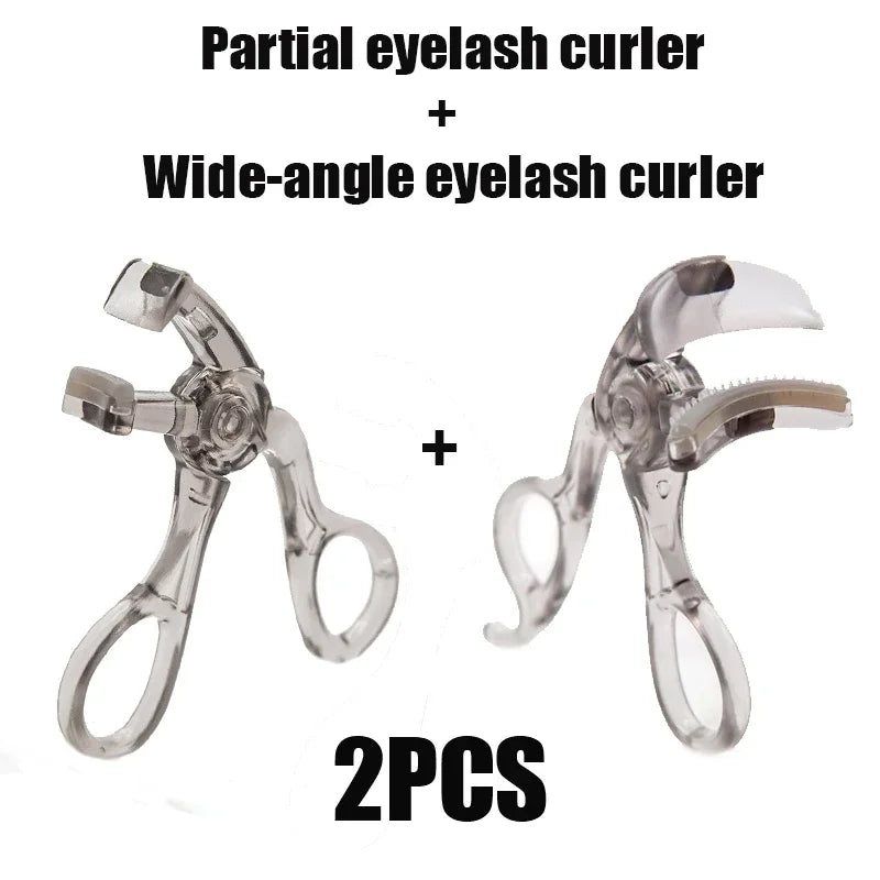 Dual-Type Eyelash Curler with Comb for Natural Long-Lasting Curl