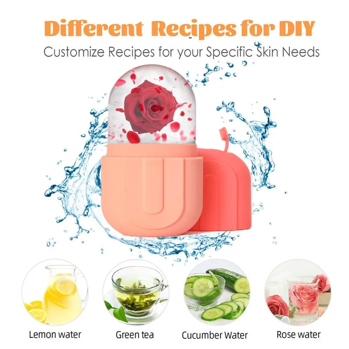 Stainless Steel Face Ice Roller & Gua Sha Massage Tool Set