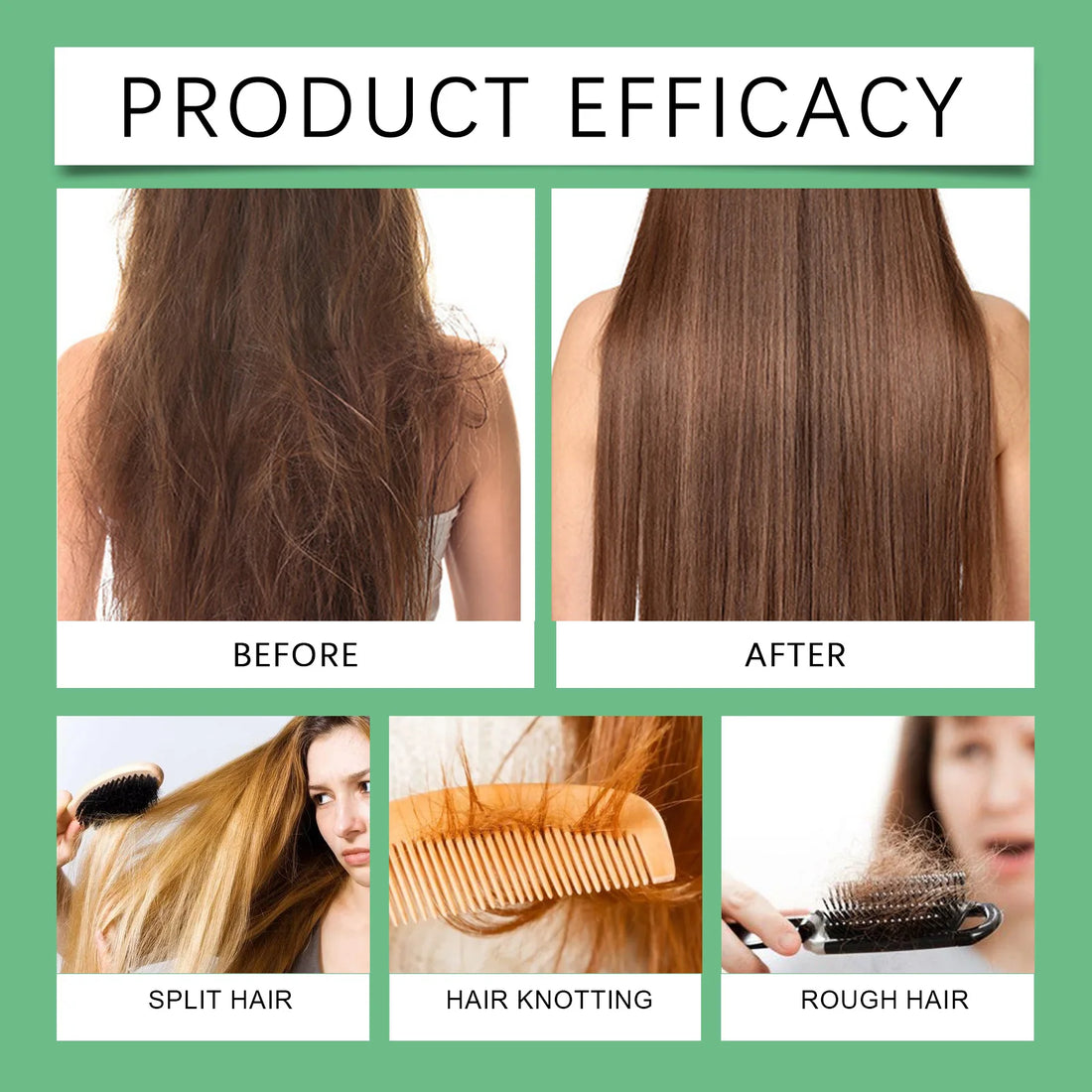 3PCS Rosemary Keratin Hair Growth Shampoo for Thick & Smooth Hair