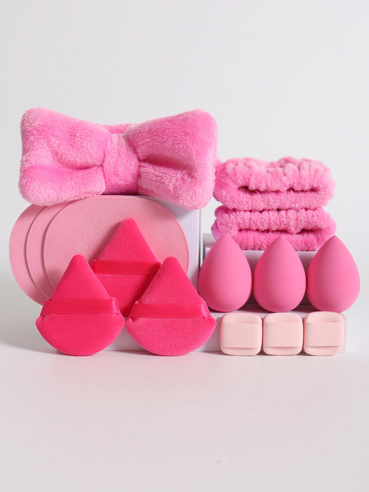 Makeup Sponge Blender Set with Beauty Egg, Headband & Wristbands