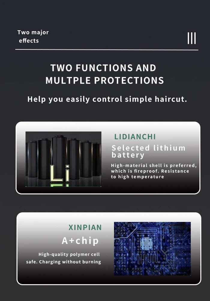 Kemei KM-2296 & KM-2299 Professional Hair Clipper Kit