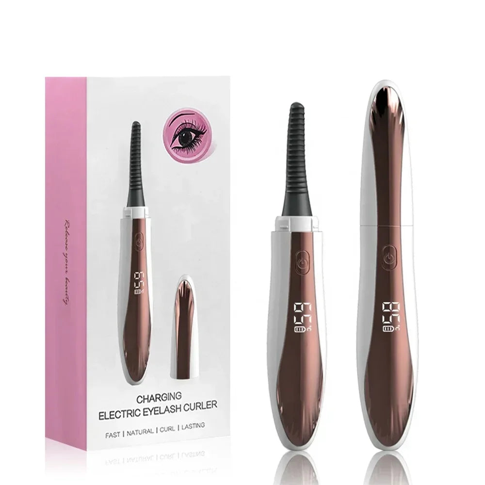 Electric Eyelash Curler with Temperature Control & Digital Display