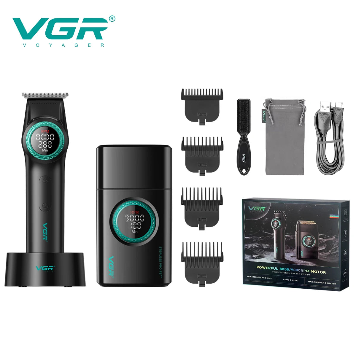 Multifunctional Men’s Hair Clipper & Electric Grooming Set