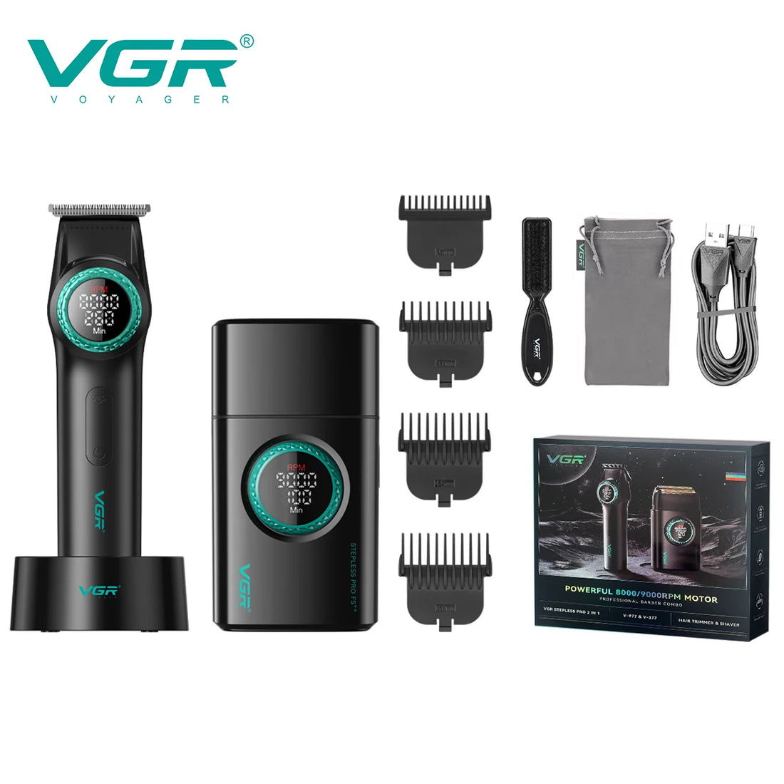 Multifunctional Men’s Hair Clipper & Electric Grooming Set