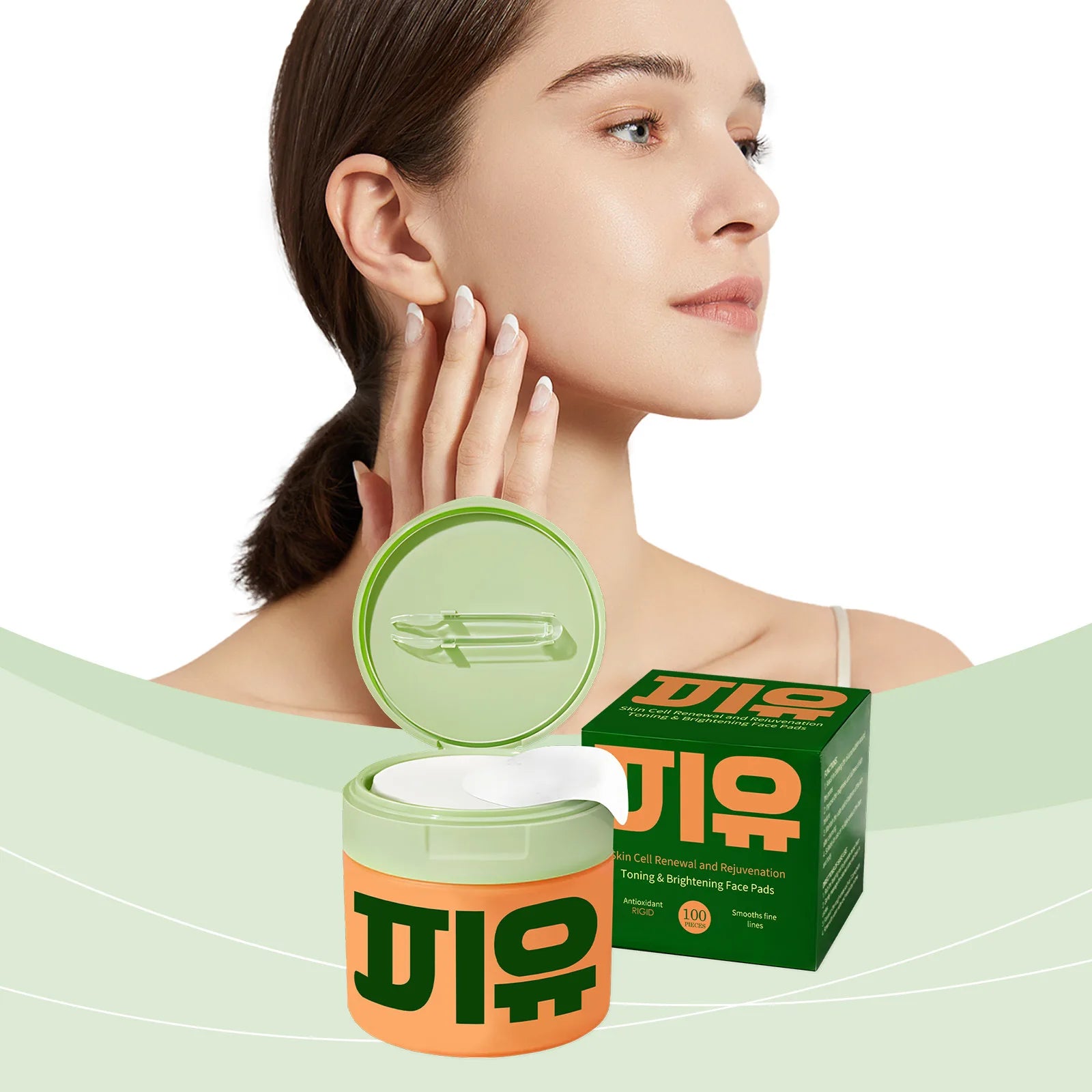 Centella Asiatica Toner Pads with Snail Mucin for Sensitive Skin