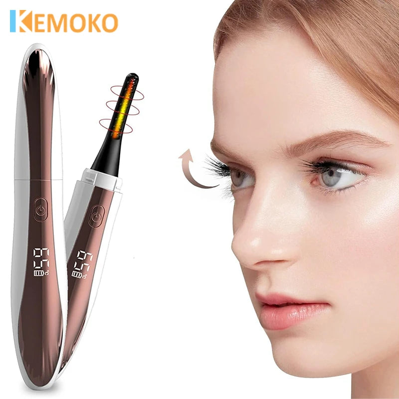 Electric Eyelash Curler with Temperature Control & Digital Display