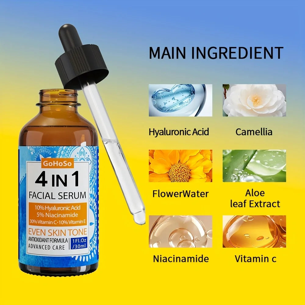 4-in-1 Face Serum with Hyaluronic Acid & Niacinamide