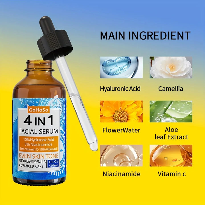 4-in-1 Face Serum with Hyaluronic Acid & Niacinamide