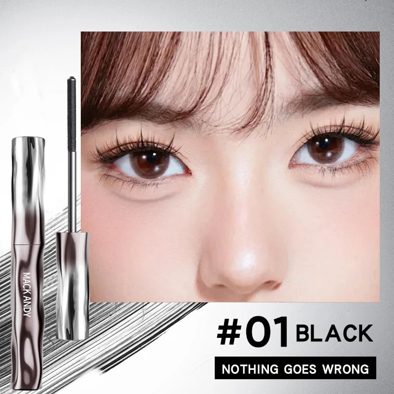 MACKANDY Waterproof 3D Silk Mascara for Long Thick Lashes