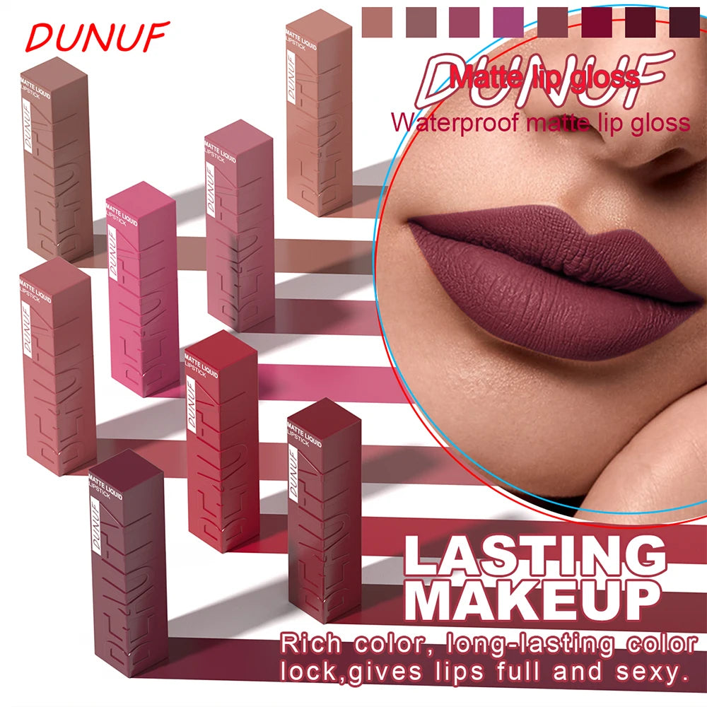 Matte Velvet Waterproof Lipstick Gloss – Long-Lasting Non-Sticky Lip Makeup
