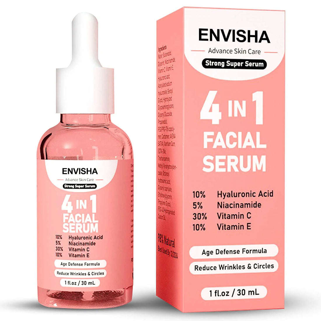4-in-1 Face Serum with Hyaluronic Acid & Niacinamide