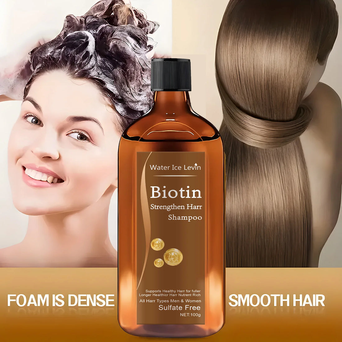 Biotin Hair Growth Shampoo for Thickening & Anti-Hair Loss Care