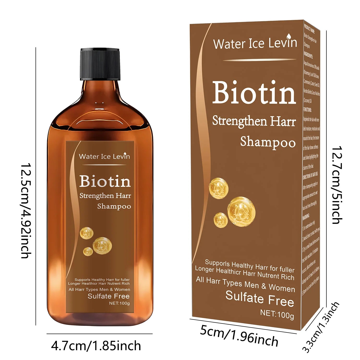 Biotin Hair Growth Shampoo for Thickening & Anti-Hair Loss Care