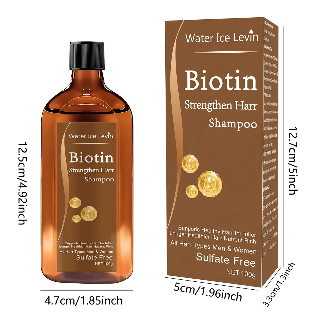 Biotin Hair Growth Shampoo for Thickening & Anti-Hair Loss Care