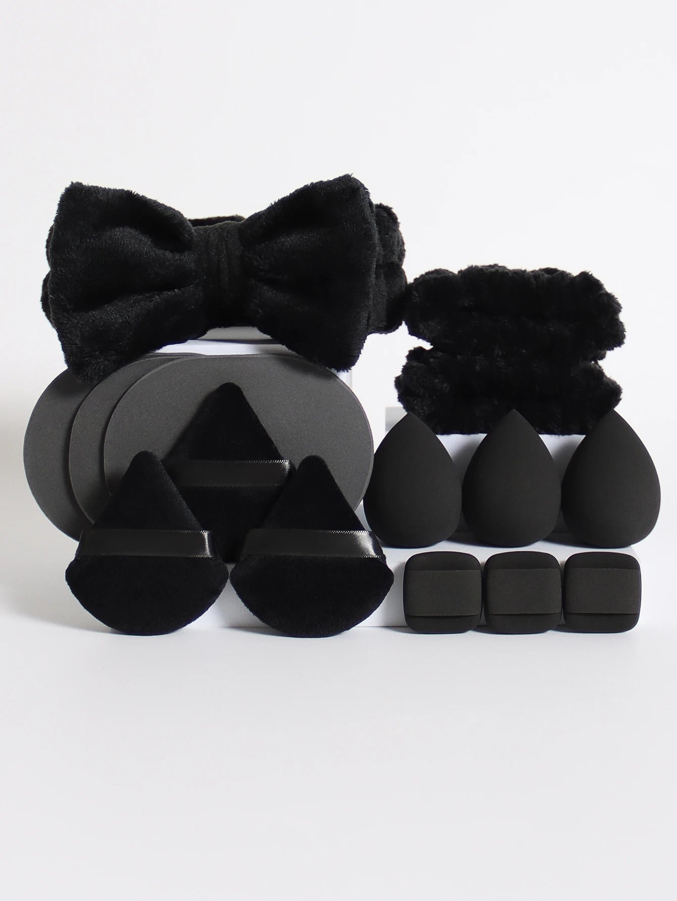 Makeup Sponge Blender Set with Beauty Egg, Headband & Wristbands