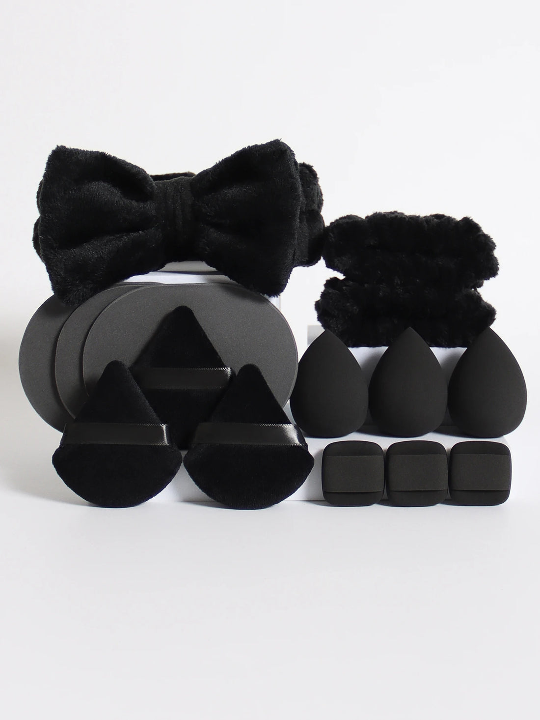 Makeup Sponge Blender Set with Beauty Egg, Headband & Wristbands