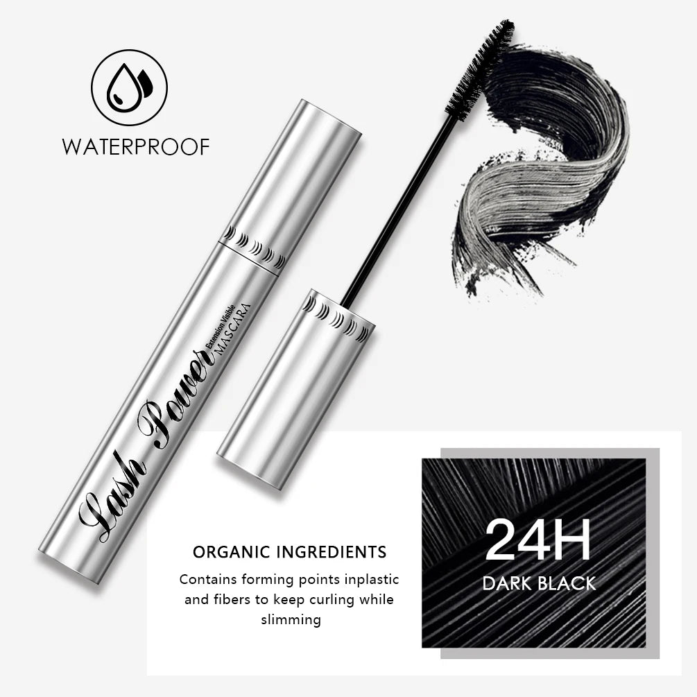 4D Silk Fiber Waterproof Mascara for Thick Long Lashes