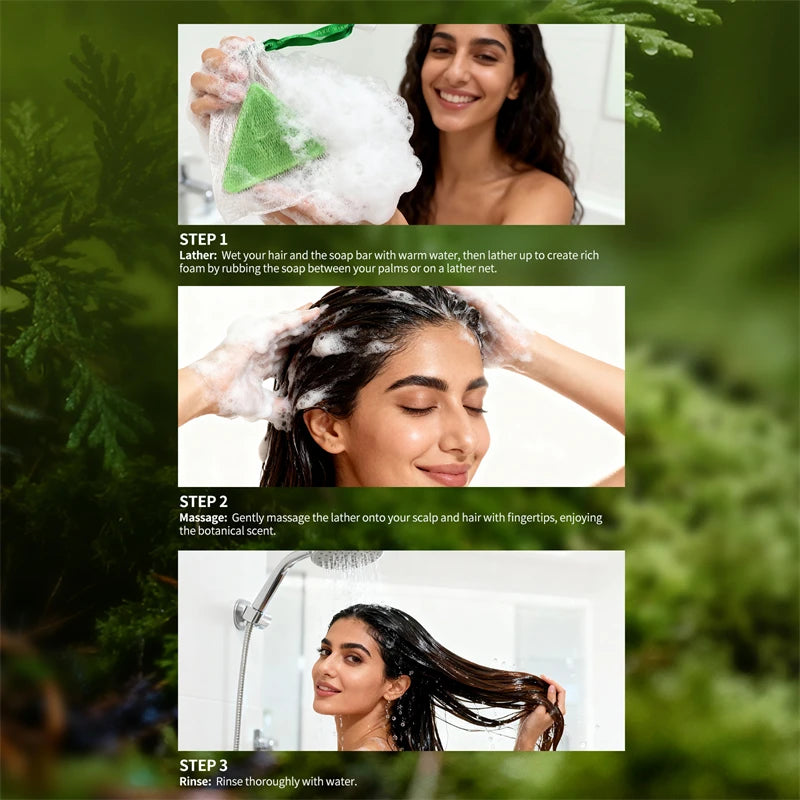 Herbal Hair Growth Shampoo Bar for Stronger Hair Roots
