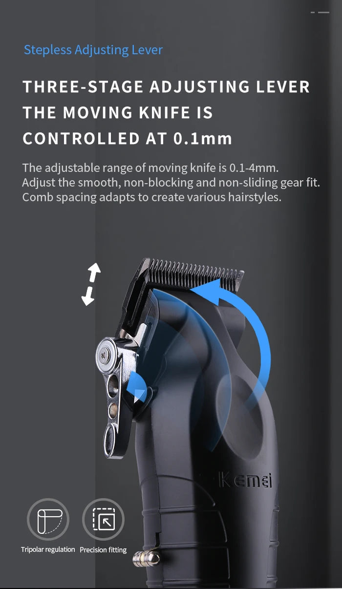 Kemei KM-2296 & KM-2299 Professional Hair Clipper Kit