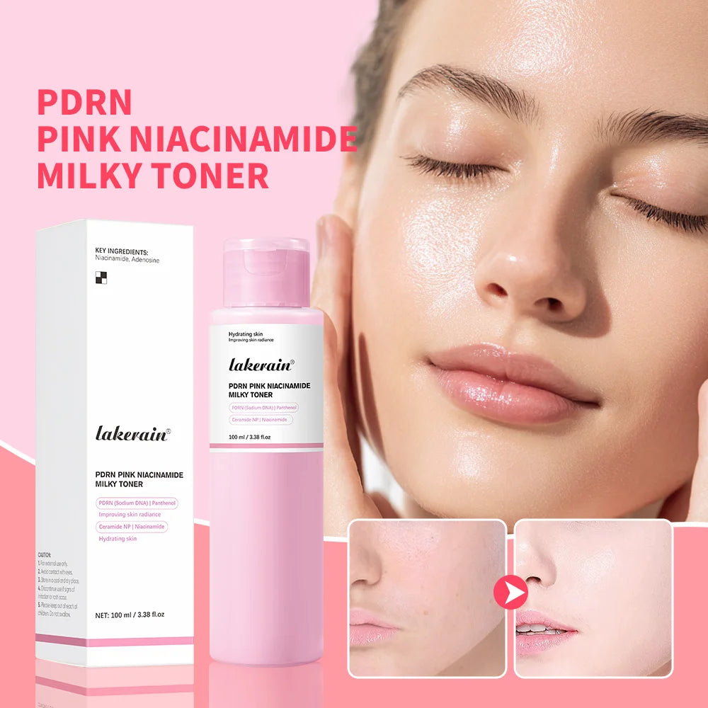 Pink Niacinamide Milky Toner for Glass Glow Skin