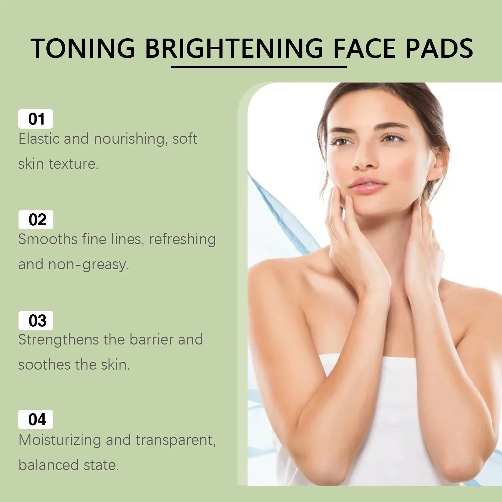 Centella Asiatica Toner Pads with Snail Mucin for Sensitive Skin