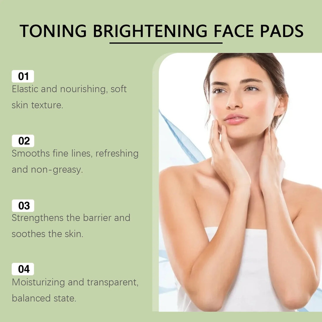 Centella Asiatica Toner Pads with Snail Mucin for Sensitive Skin