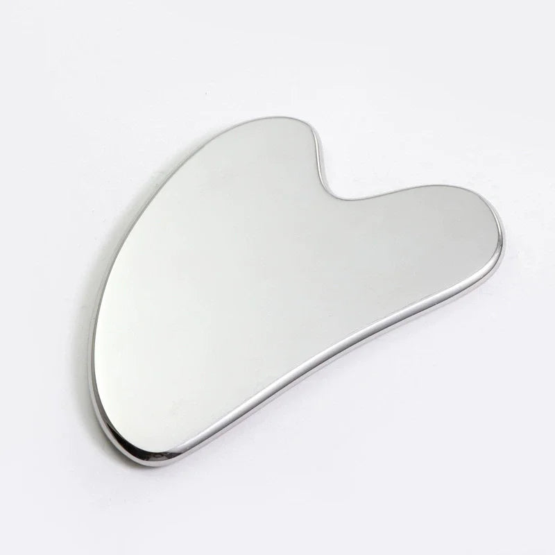 Stainless Steel Face Ice Roller & Gua Sha Massage Tool Set