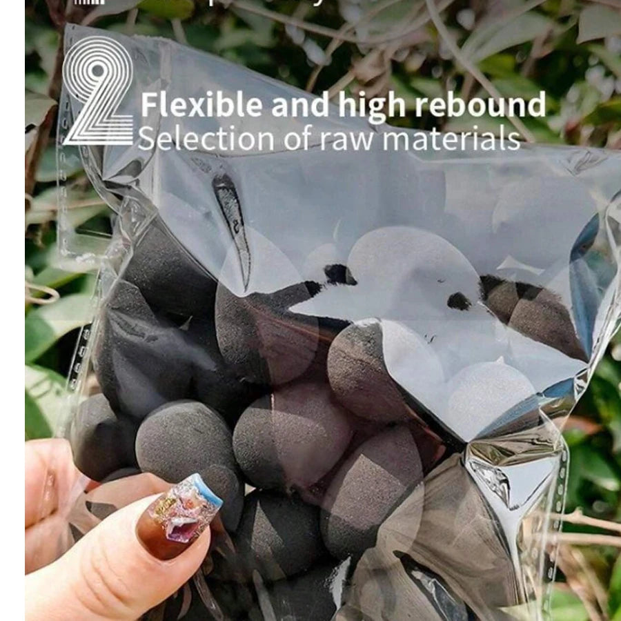 20PCS Mini Finger Puff Makeup Sponge Set for Foundation & Concealer