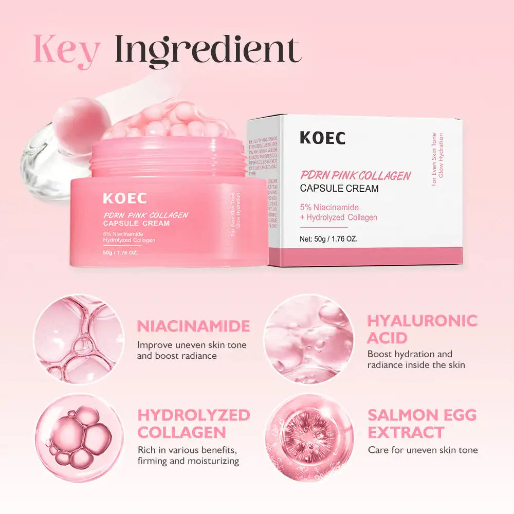 Pink Collagen Capsule Cream with Niacinamide