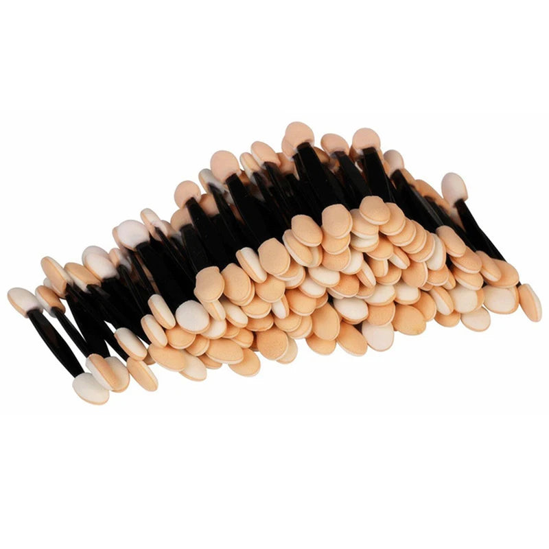 Reusable Dual-Sided Eye Shadow Sponge Applicator Brushes Set