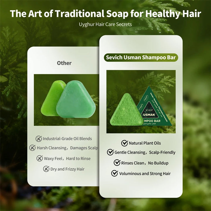 Herbal Hair Growth Shampoo Bar for Stronger Hair Roots