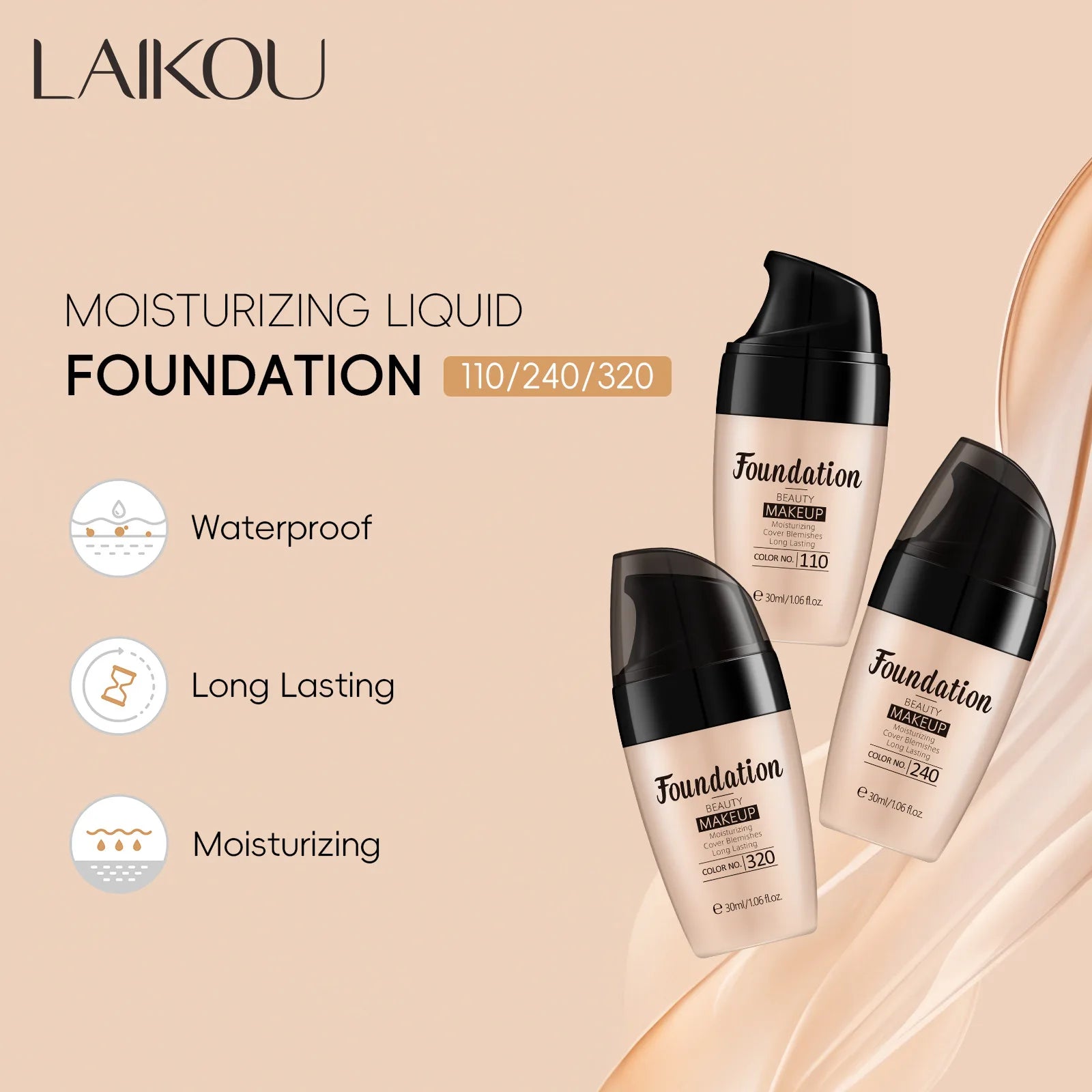 Hydrating Full Coverage Liquid Foundation 30ml