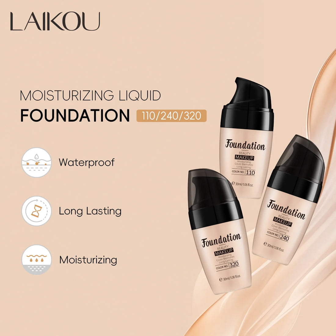 Hydrating Full Coverage Liquid Foundation 30ml