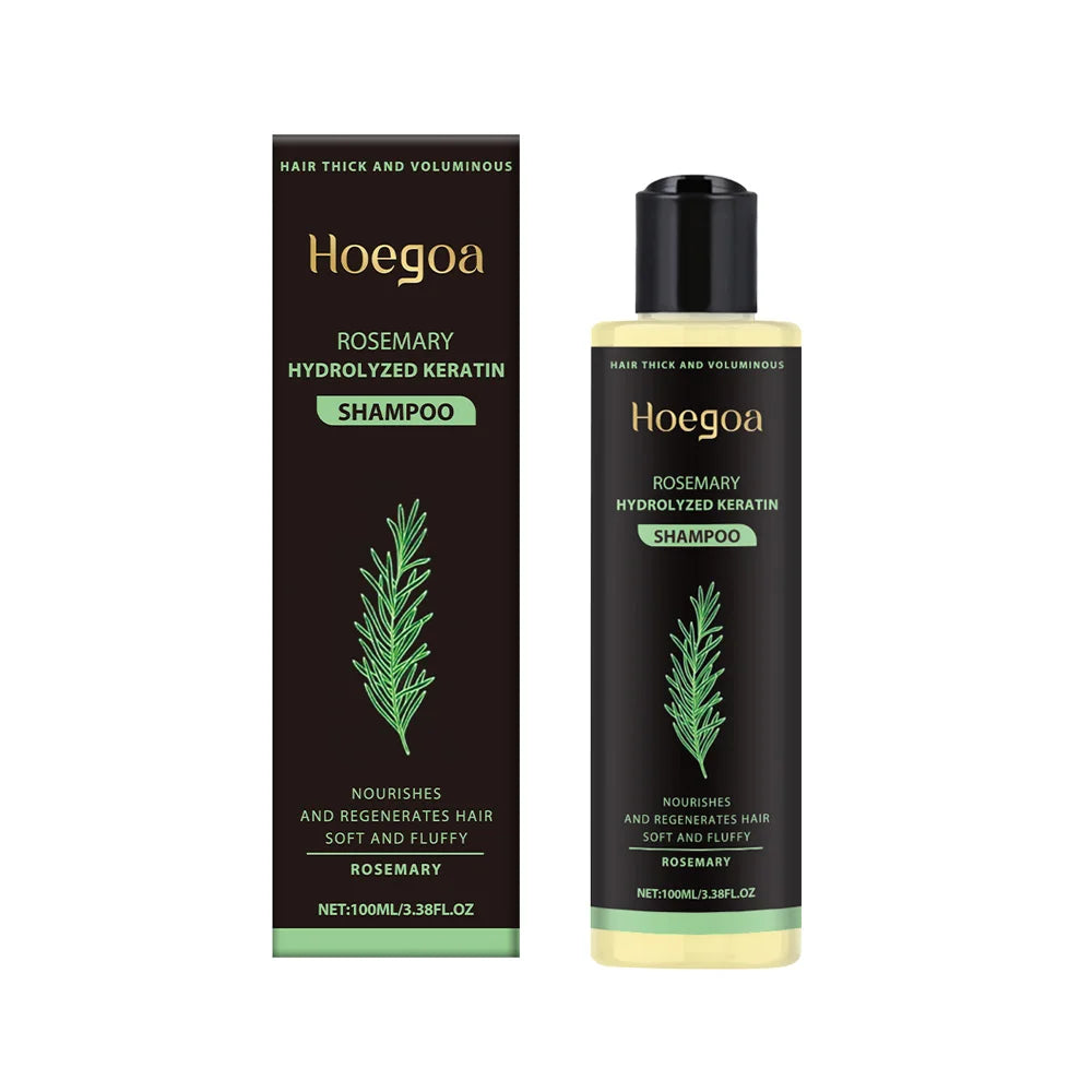 3PCS Rosemary Keratin Hair Growth Shampoo for Thick & Smooth Hair