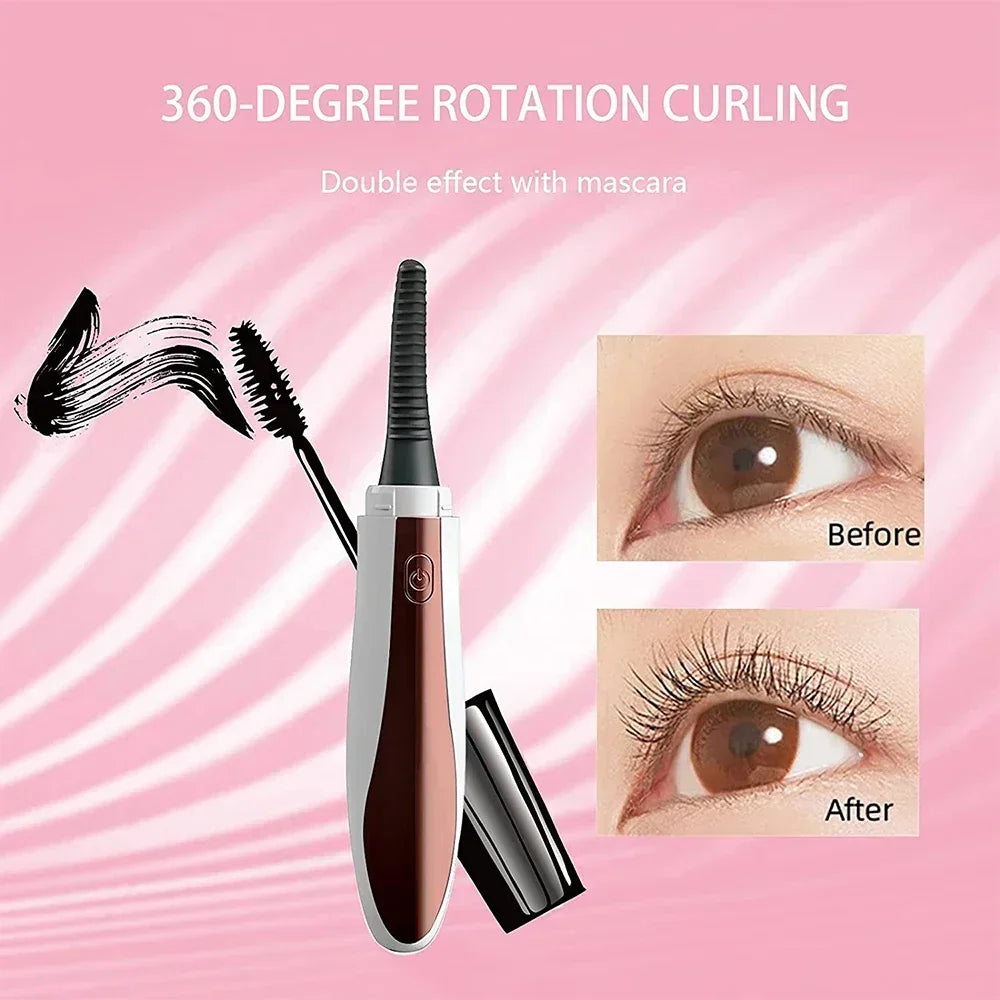 Electric Eyelash Curler with Temperature Control & Digital Display