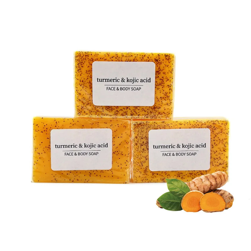 Rosemary Turmeric & Kojic Acid Natural Soap Bar for Face & Body