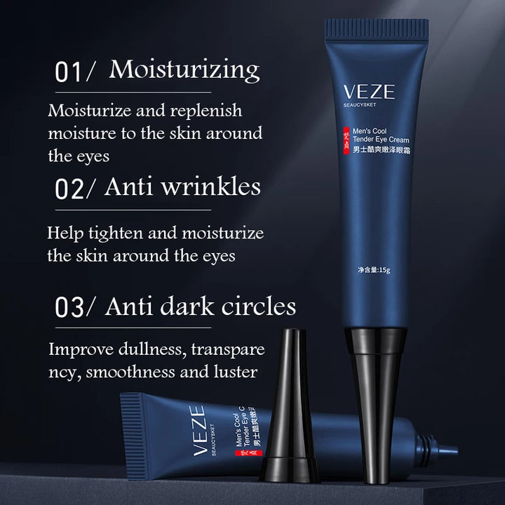 1/2/3pcs VENZEN Men's Eye Cream Anti Dark Circles Remove Eye Bags Firming Moisturizing Eyes Cream for Men Eyes Skin Care