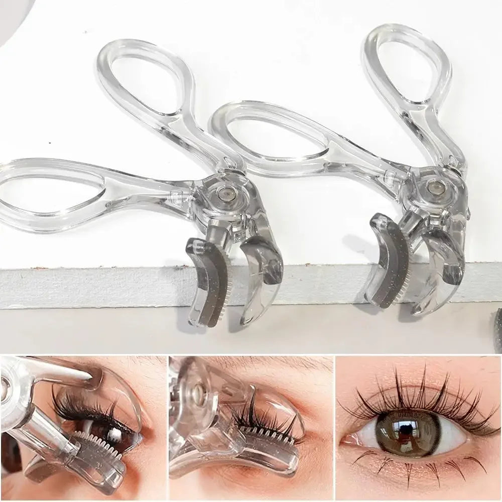 Dual-Type Eyelash Curler with Comb for Natural Long-Lasting Curl