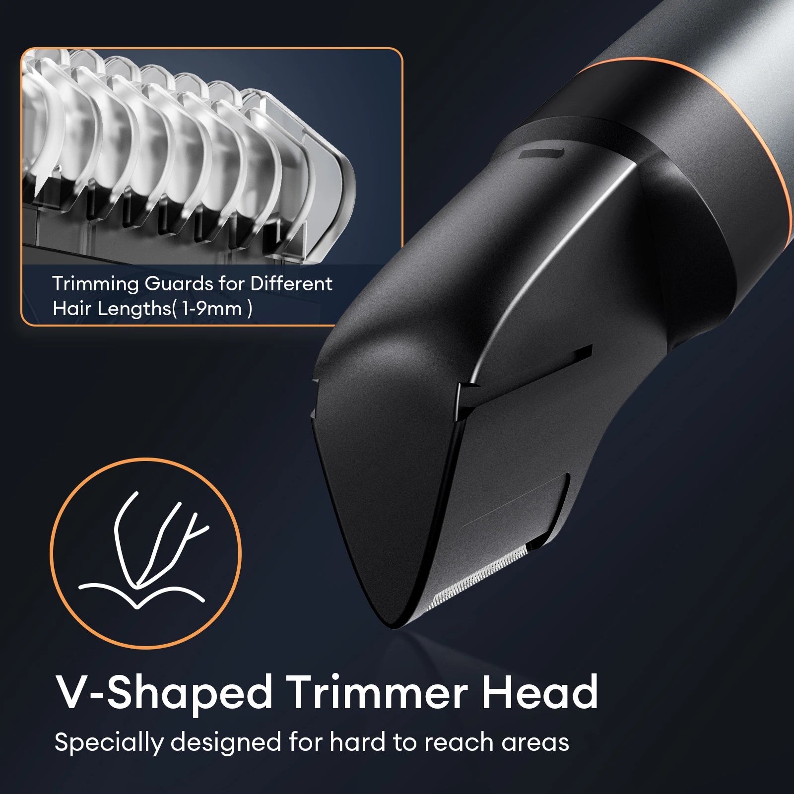 3-in-1 Waterproof Men’s Body Hair Trimmer Kit