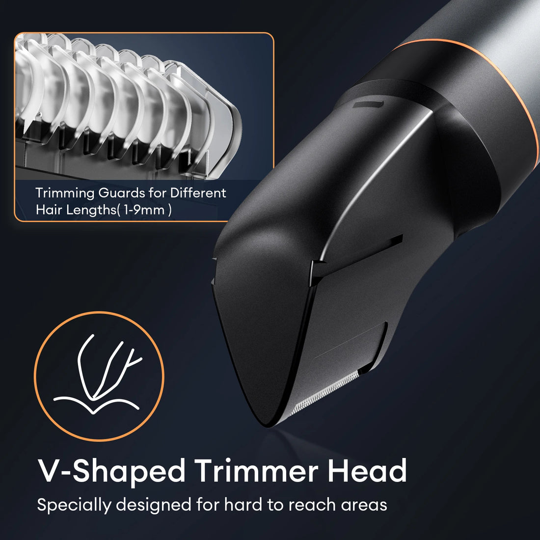 3-in-1 Waterproof Men’s Body Hair Trimmer Kit