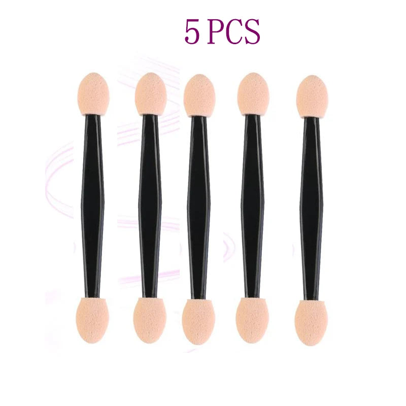 Reusable Dual-Sided Eye Shadow Sponge Applicator Brushes Set